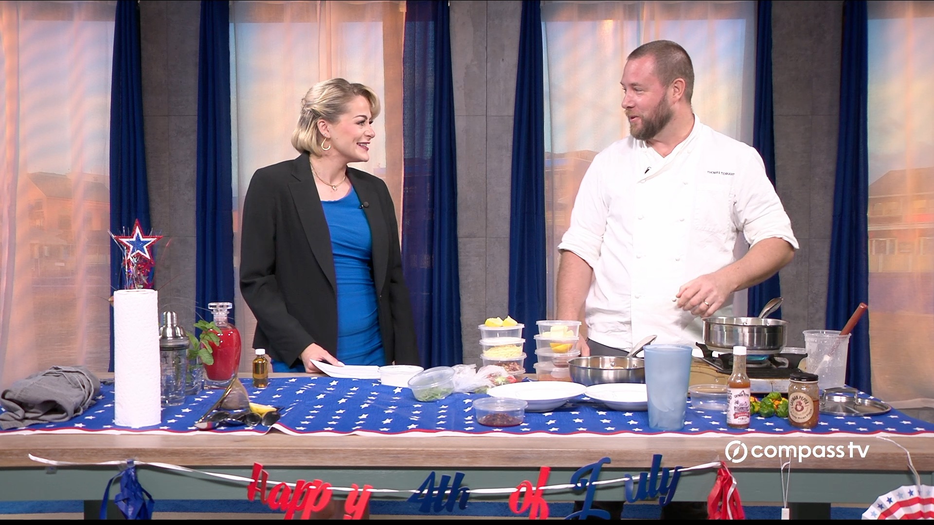 Chef Thomas Cooks Shrimp & Grits for Constitution Day - Compass TV