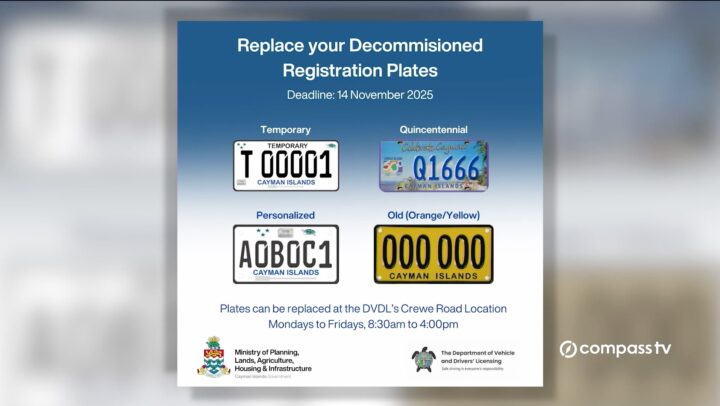 Licence plates must be renewed by 14 November