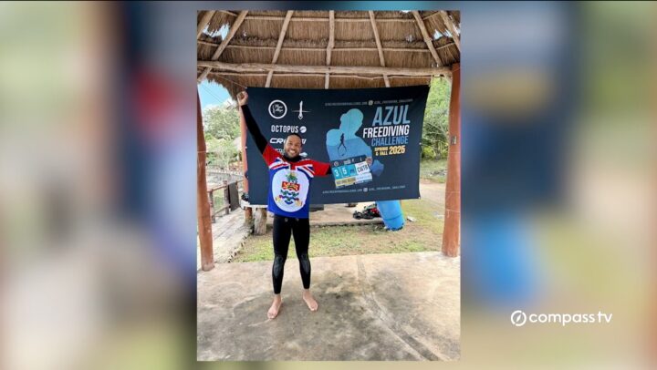 Caymanian freediver Brian Myers sets CWTB national record