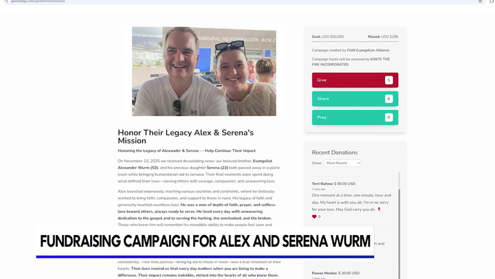 Fundraising campaign started for Alex and Serena Wurm