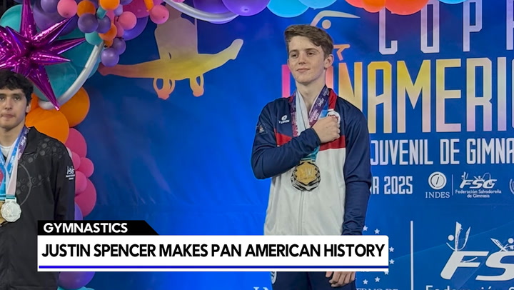 Justin Spencer makes history at junior Panam gymnastics championships