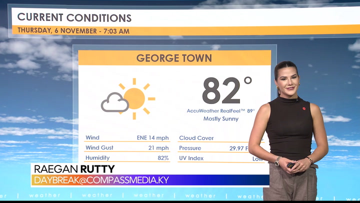 Weather update – Thursday, 6 November 2025