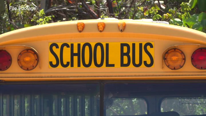 Concerned over pupil with knife on school bus