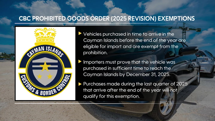 Ban on importing older vehicles