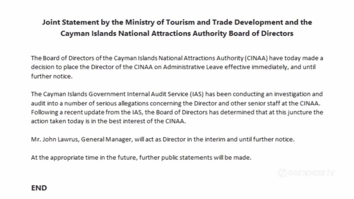 National Attractions Authority director sent on leave